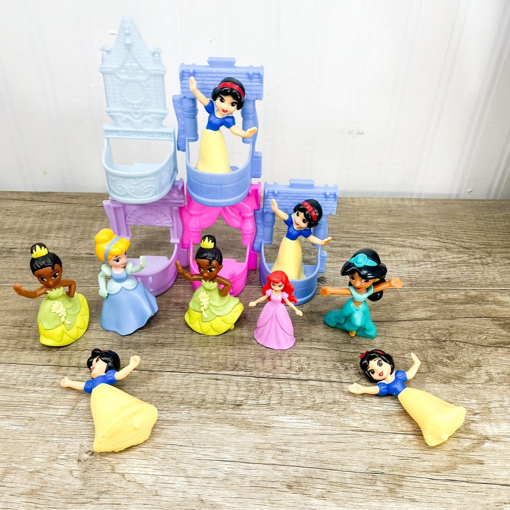 Fisher Price Little People Disney Princess Lot Snow White Tiana Ariel Jasmine